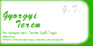 gyorgyi terem business card